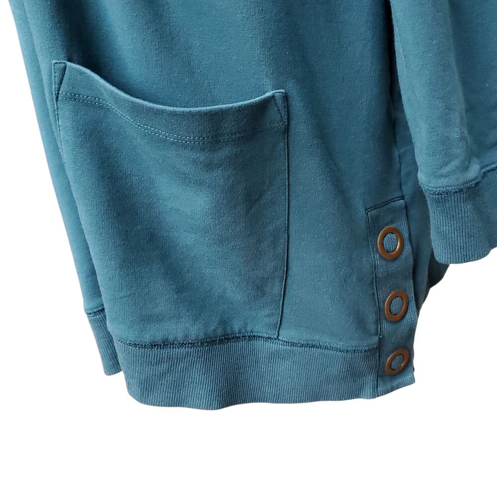 Soft Surroundings Lakshmi Pullover Tunic TopTeal Blue Green Style 2EQ97 Sz 1X - Picture 5 of 12